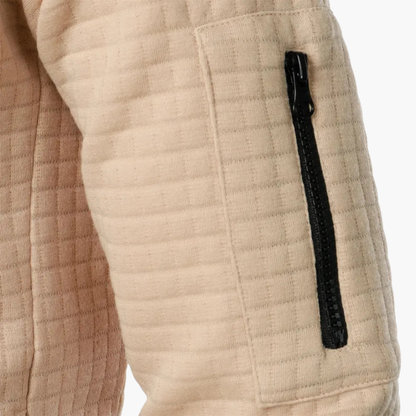 Men's Padded Zip Up Hoodie with Fleece Lining