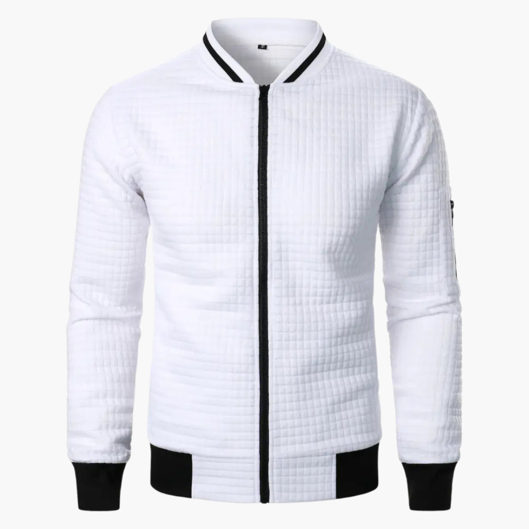 Men's Padded Zip Up Hoodie with Fleece Lining