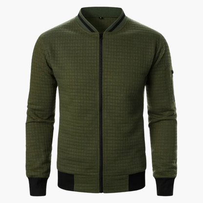 Men's Padded Zip Up Hoodie with Fleece Lining