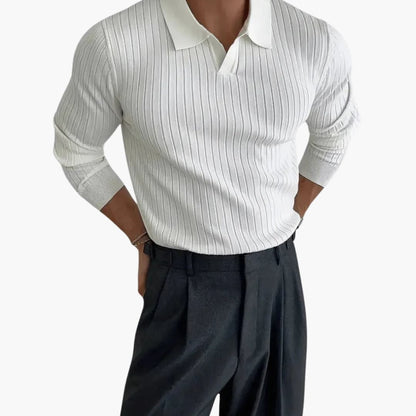 Classic Fit Crew Neck Long Sleeve Sweater