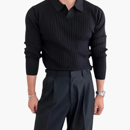 Classic Fit Crew Neck Long Sleeve Sweater