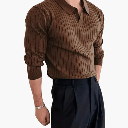 Classic Fit Crew Neck Long Sleeve Sweater
