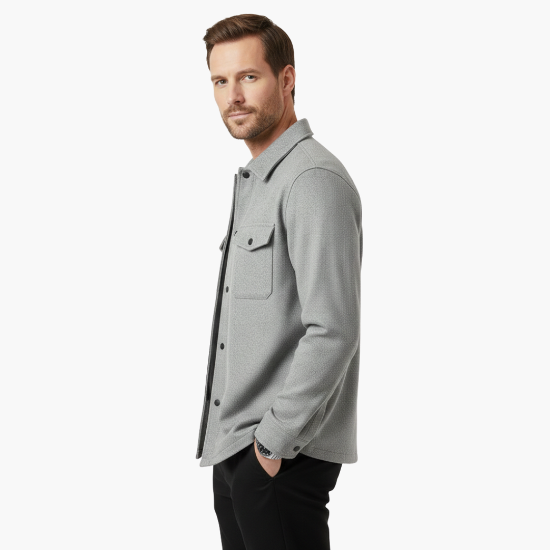 Casual Button Down Shirt Jacket