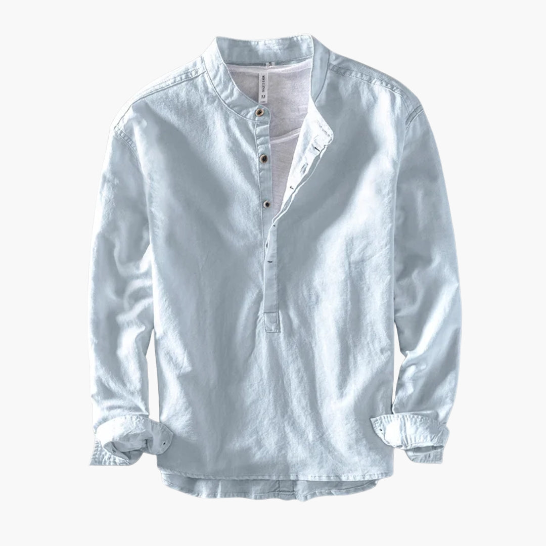 Classic Casual Long Sleeve Dress Shirt - Olytrend