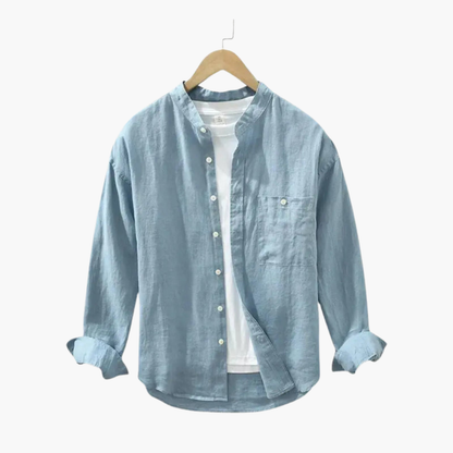 Men's Tailored Fit Dress Shirt with Pocket