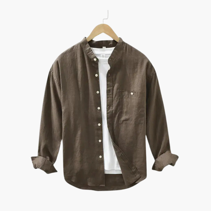 Men's Tailored Fit Dress Shirt with Pocket