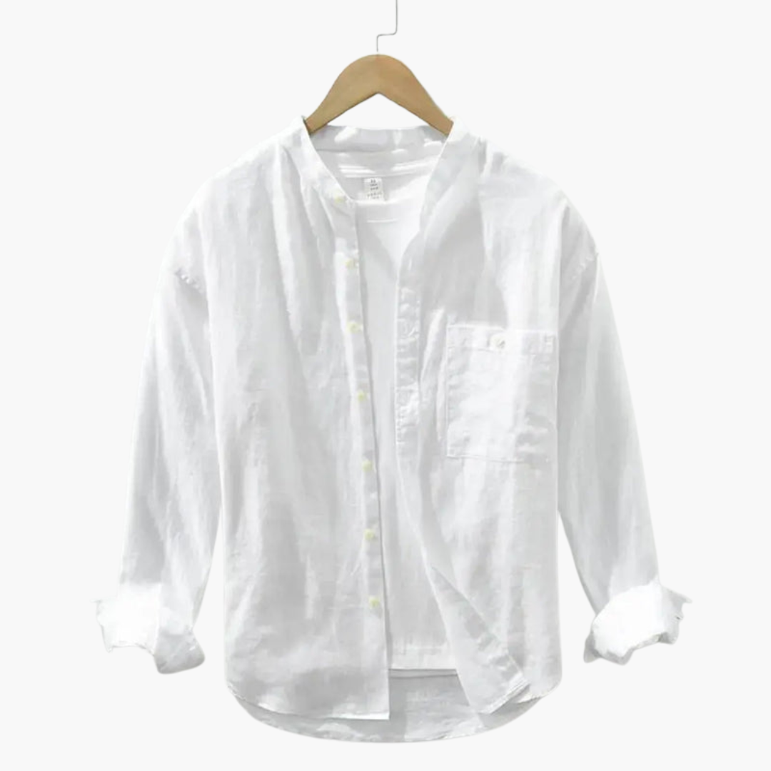 Men's Tailored Fit Dress Shirt with Pocket