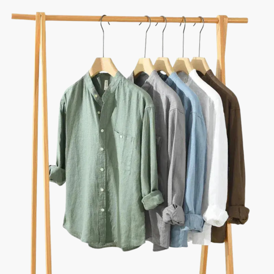 Men's Tailored Fit Dress Shirt with Pocket