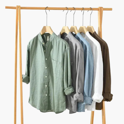 Men's Tailored Fit Dress Shirt with Pocket