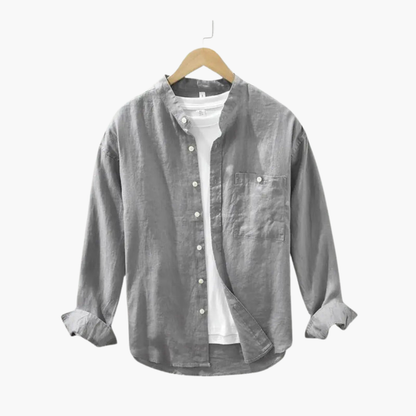 Men's Tailored Fit Dress Shirt with Pocket