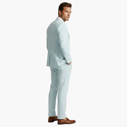 Men's Slim Fit Pinstripe Two Piece Suit