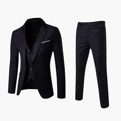 Classic Business 3 Piece Suit Set - Olytrend