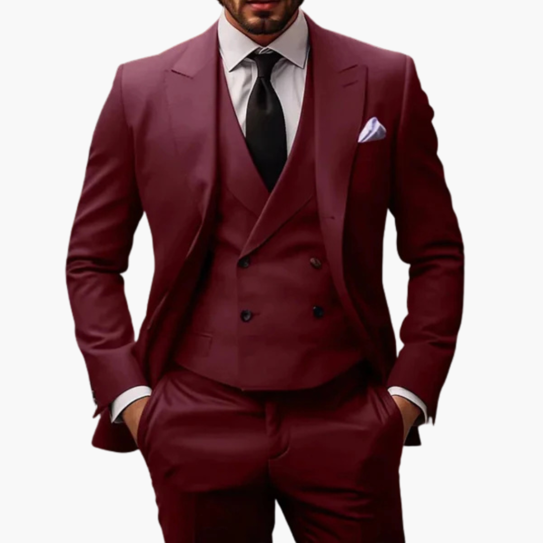 Classic Three Piece Business Suit for Men