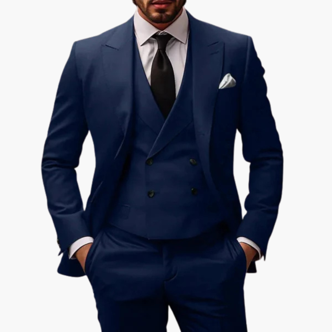 Classic Three Piece Business Suit for Men