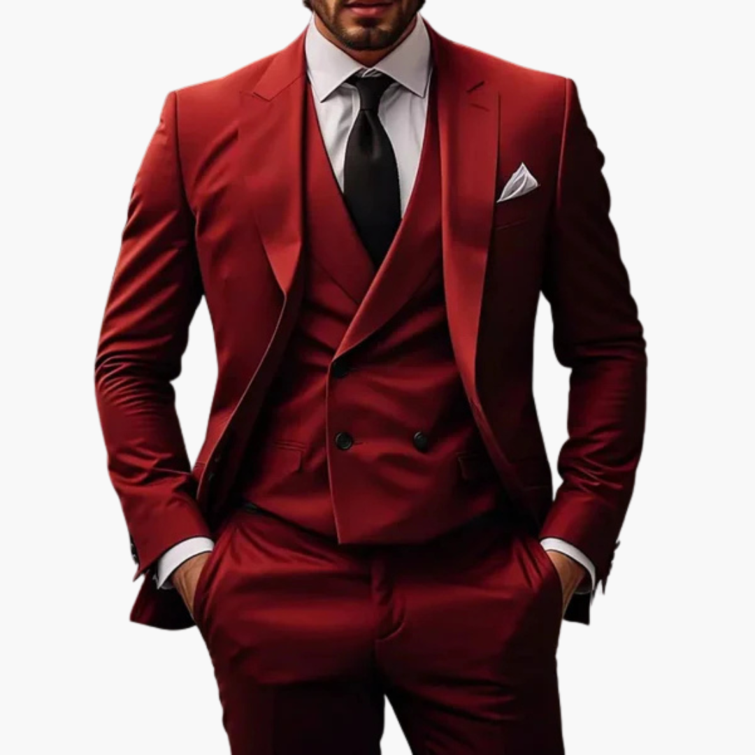Classic Three Piece Business Suit for Men - Olytrend