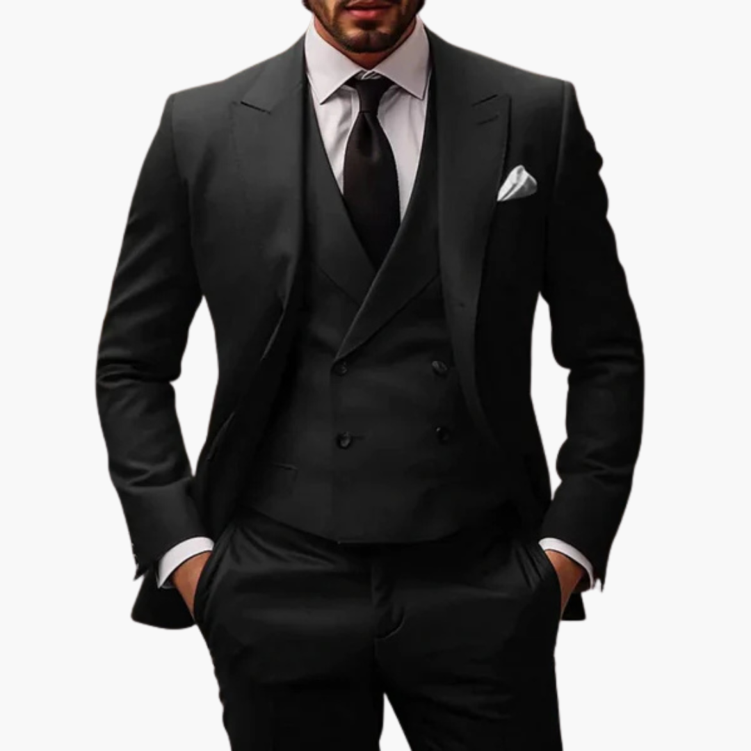 Classic Three Piece Business Suit for Men