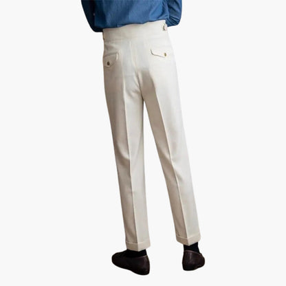 Classic Fit High Waisted Pleated Trousers