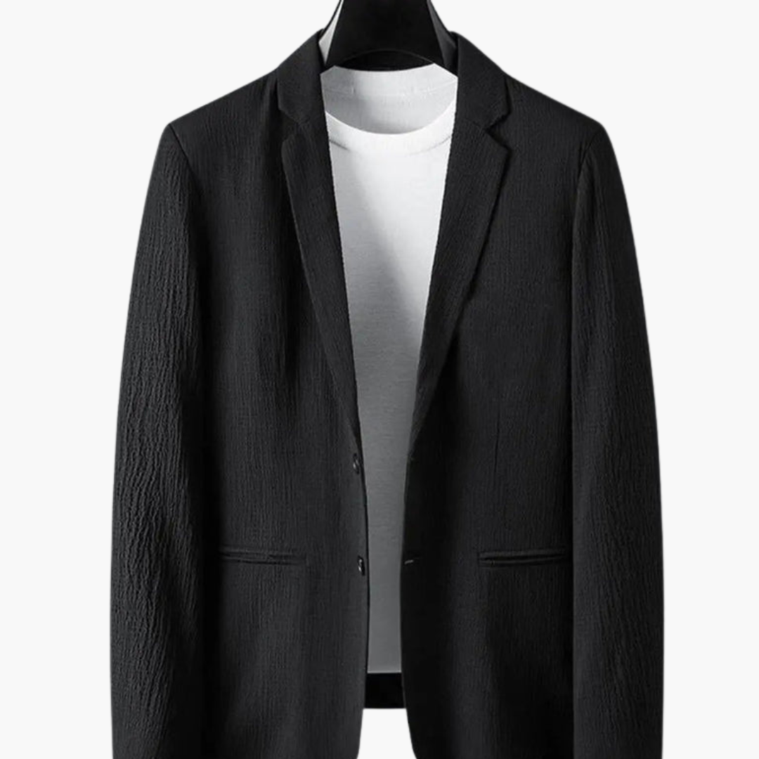 Slim Fit 2 Piece Suit with Elastic Waist Pants
