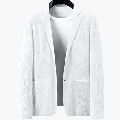 Slim Fit 2 Piece Suit with Elastic Waist Pants