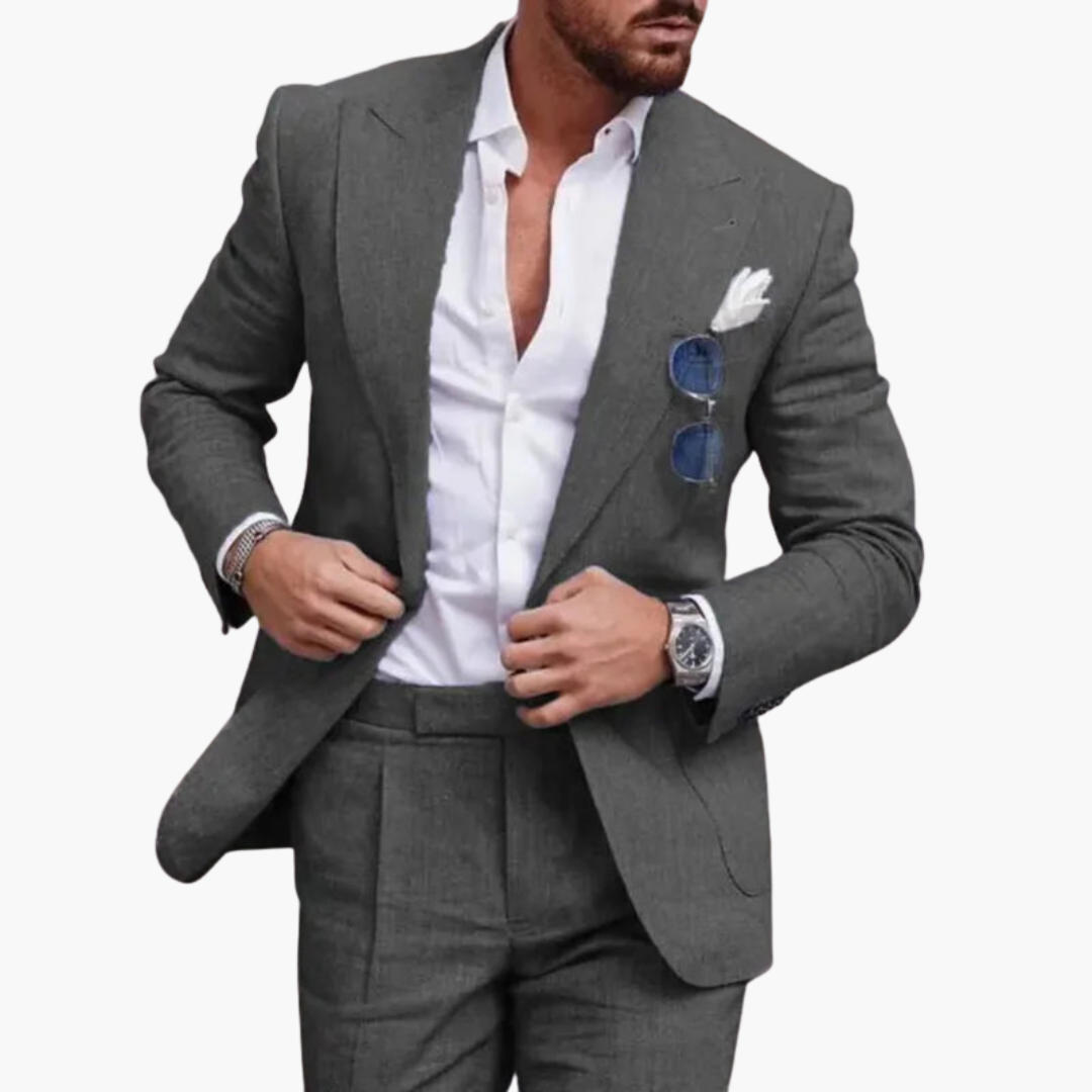 Classic Two-Piece Men's Business Suit