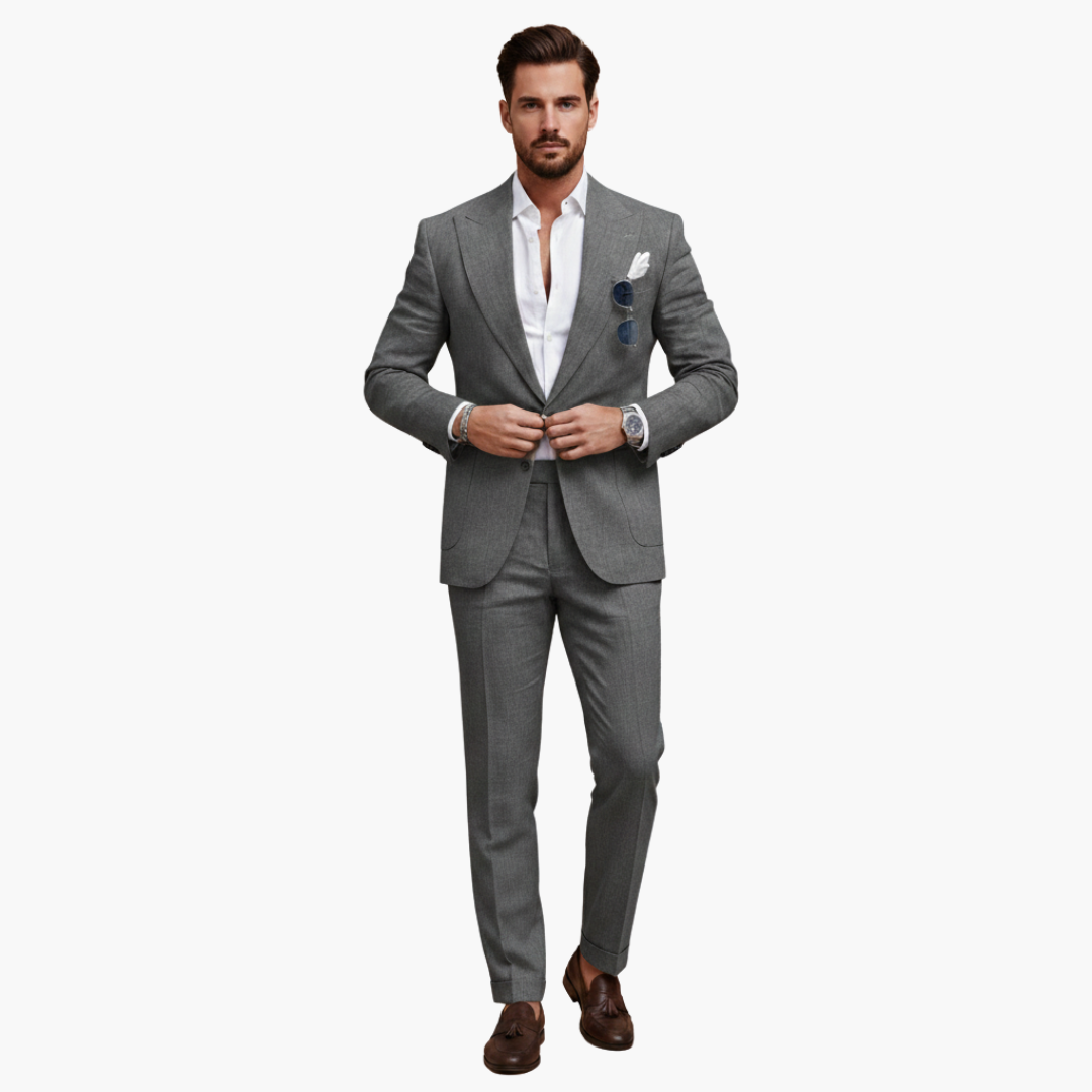 Classic Two-Piece Men's Business Suit