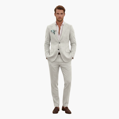 Classic Two Button Mens Suit Jacket Pants