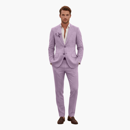 Classic Two Button Mens Suit Jacket Pants