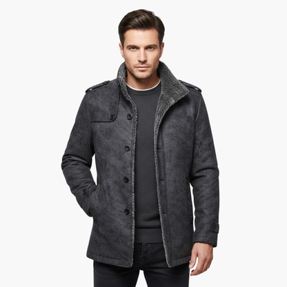 Warm Mens Parka Coat with Pockets
