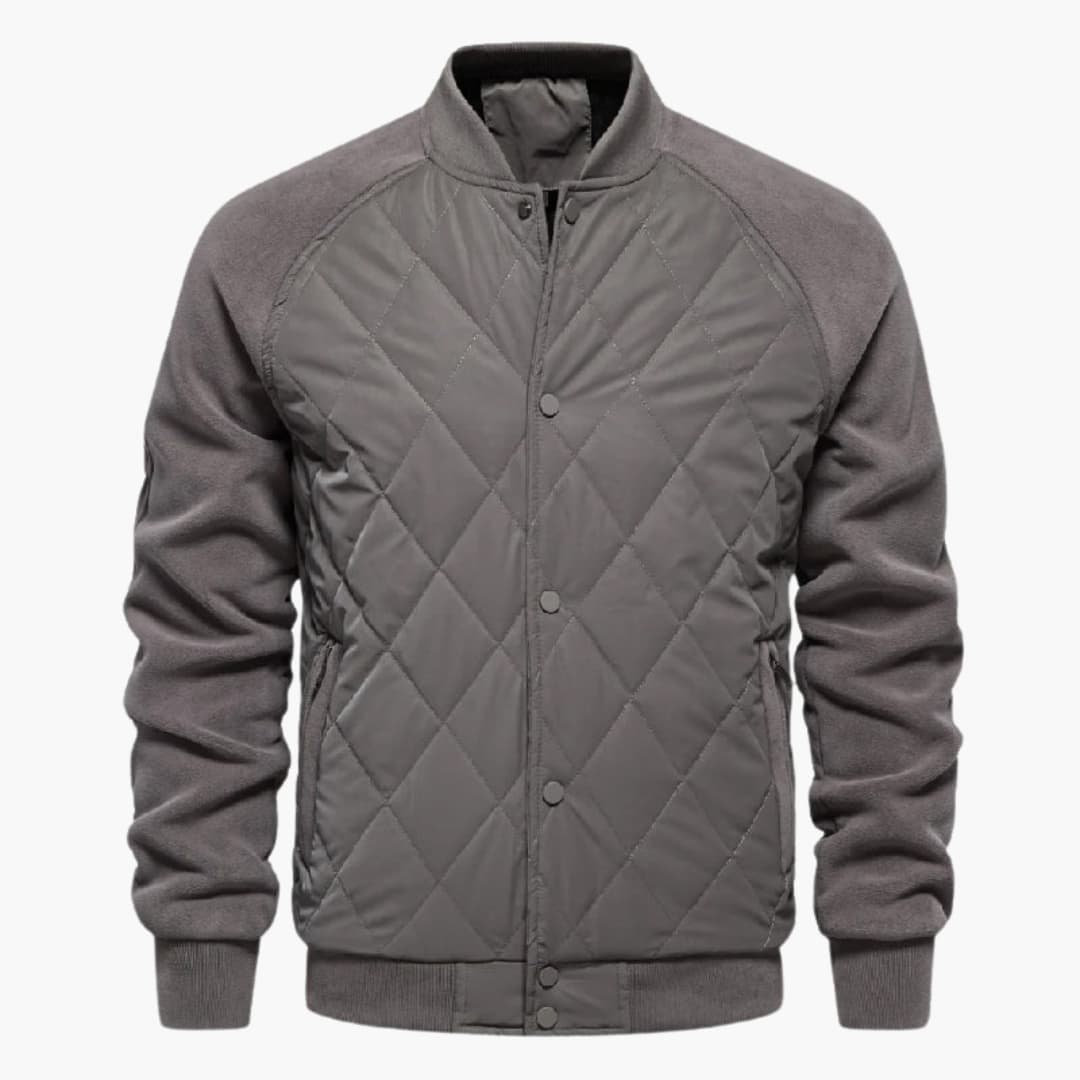 Men's Classic Zip Jacket with Fitted Bottom