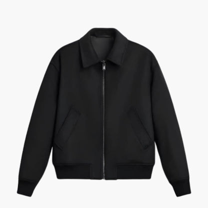 Men's Quilted Zip Jacket with Side Pockets