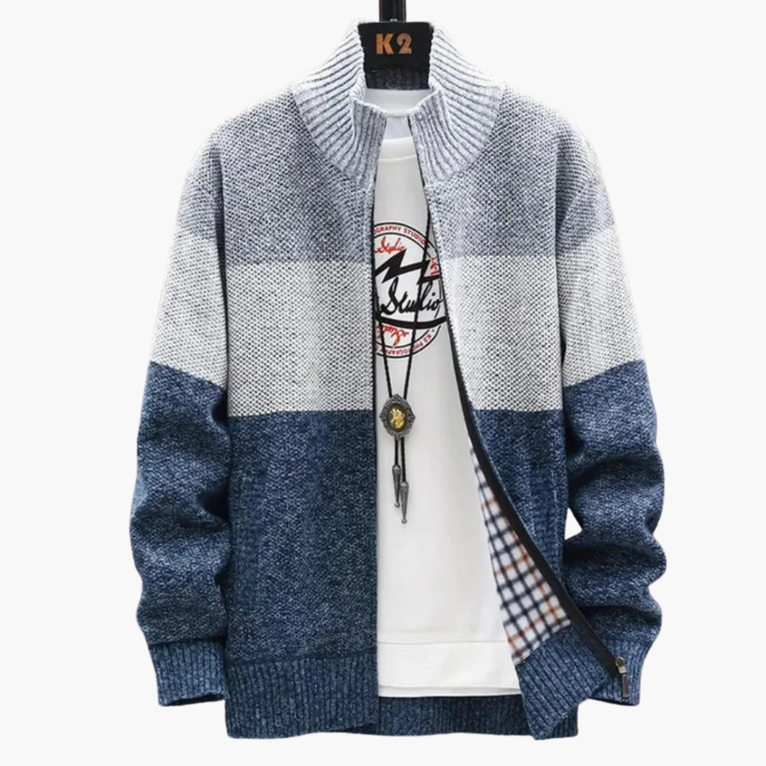 Men's Crew Neck Colour Block Sweater