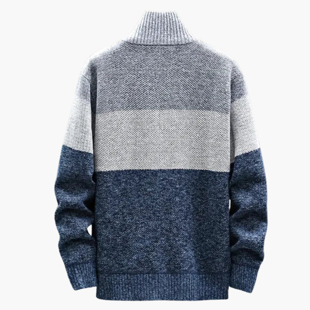 Men's Crew Neck Colour Block Sweater