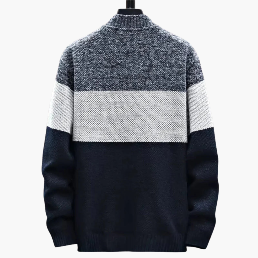 Men's Crew Neck Colour Block Sweater