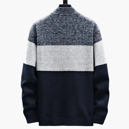 Men's Crew Neck Colour Block Sweater