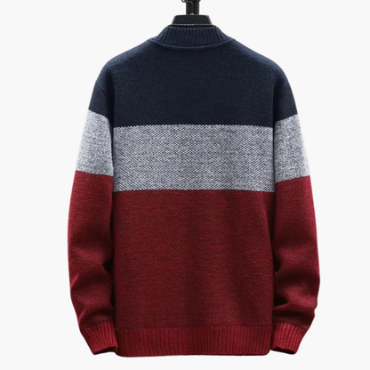 Men's Crew Neck Colour Block Sweater