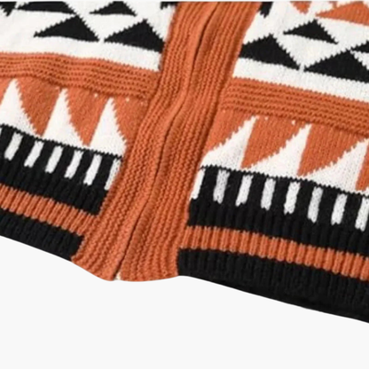 Men's Textured Zip-Up Cardigan Sweater