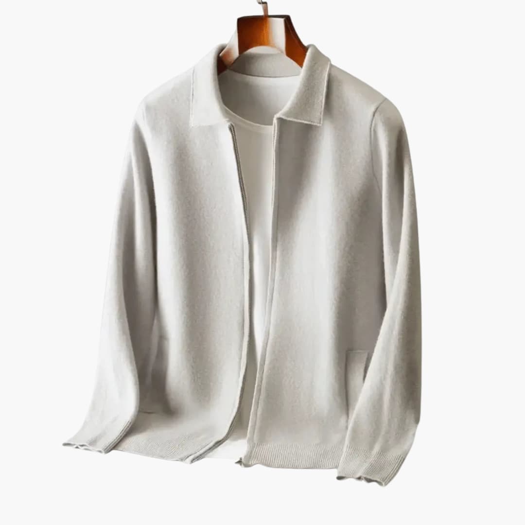Classic Mens Cardigan with Pockets and Relaxed Fit