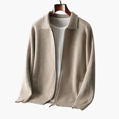 Classic Mens Cardigan with Pockets and Relaxed Fit