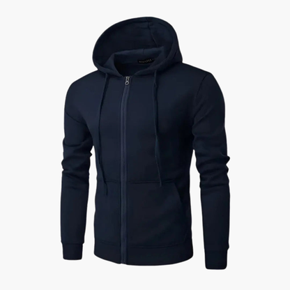 Men's Classic Zip Up Hooded Sweatshirt
