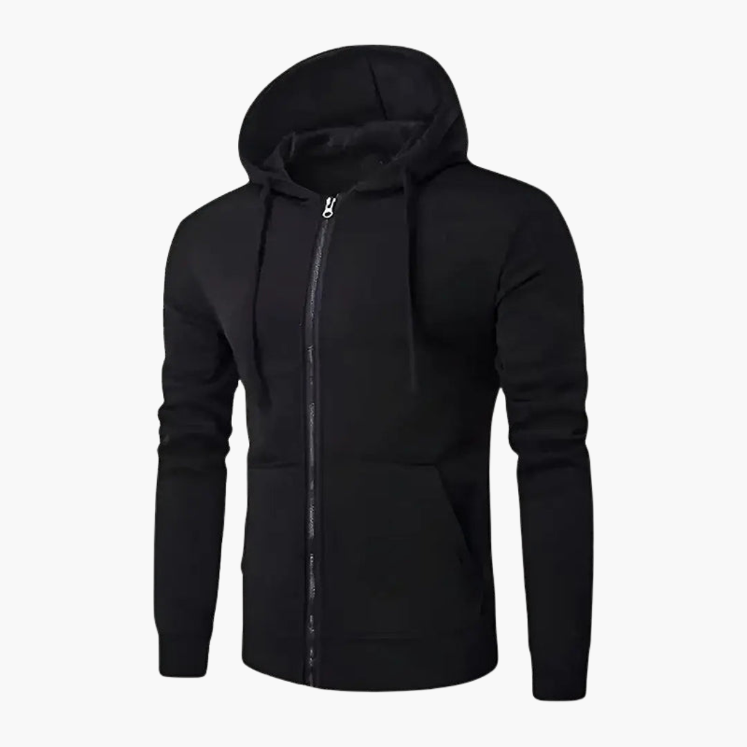 Men's Classic Zip Up Hooded Sweatshirt