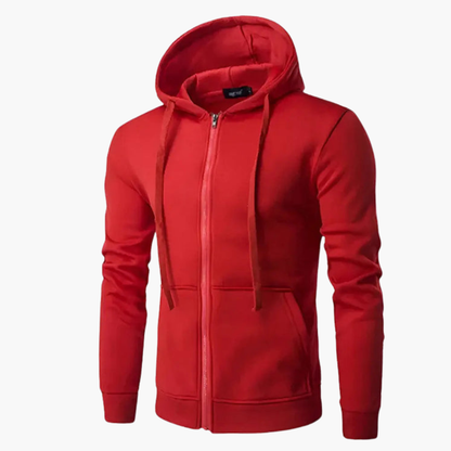 Men's Classic Zip Up Hooded Sweatshirt