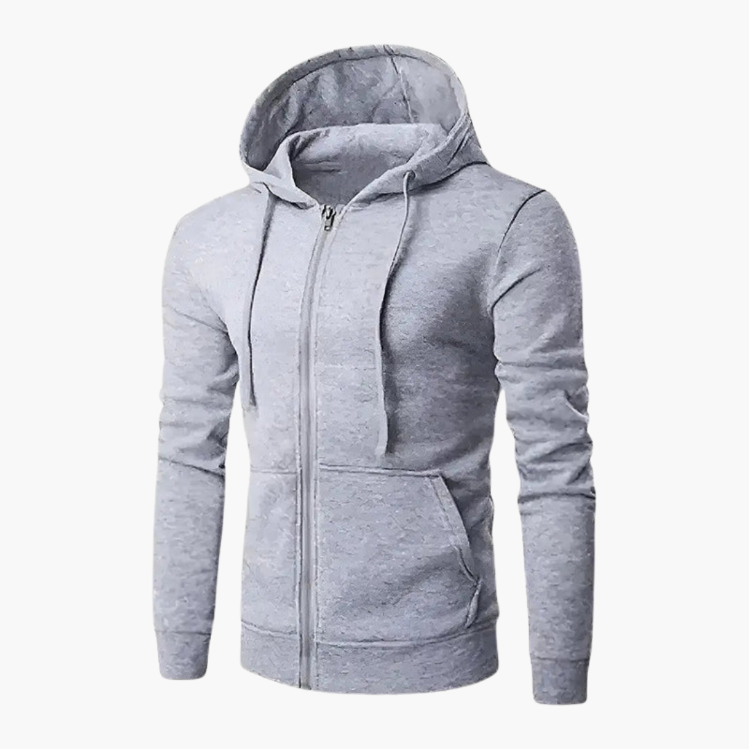 Men's Classic Zip Up Hooded Sweatshirt