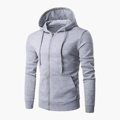 Men's Classic Zip Up Hooded Sweatshirt