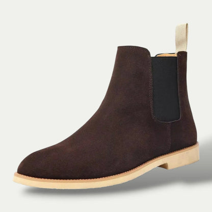 Authentic Suede Chelsea Leather Ankle Boots