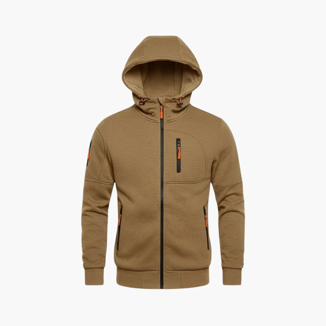 Warm Waterproof Zip Up Hoodie Jacket - Olytrend