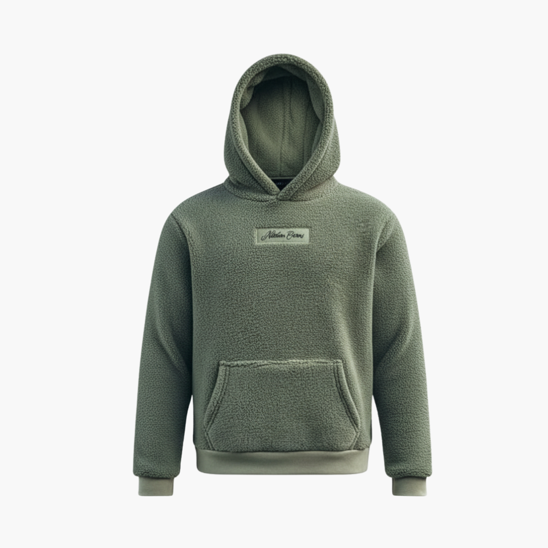 Men's Pullover Hoodie with Adjustable Hood and Pouch Pocket - Olytrend