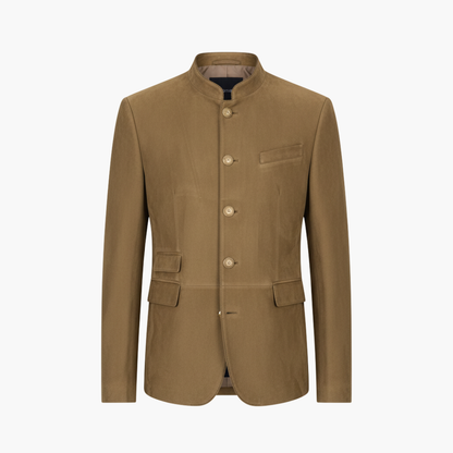Classic Mens Coat with Button Down Front - Olytrend