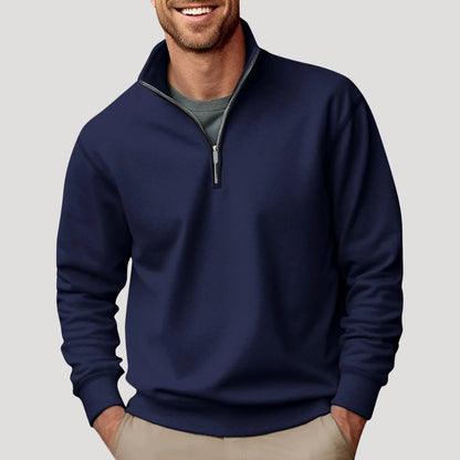 Men's Stylish Quarter Zip Sweater