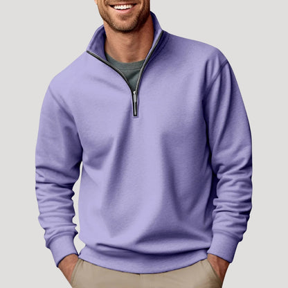 Men's Stylish Quarter Zip Sweater