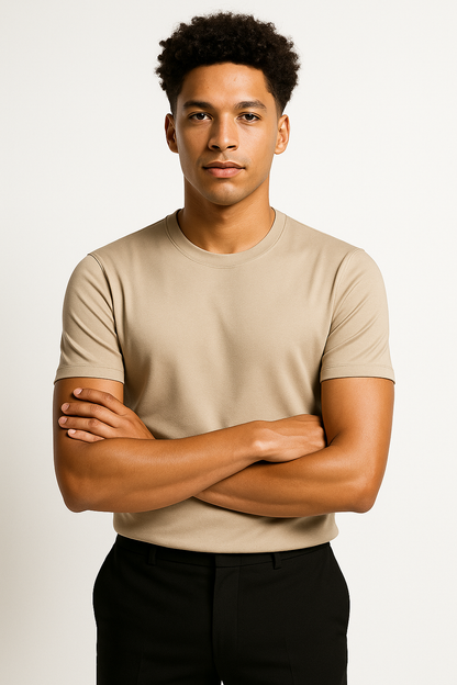 Classic Fit Mens Simple Tee Shirt - Nocini